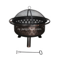 Garden Treasures Black Steel Wood Yoyaka Moto Pit